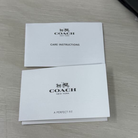 Coach Black Canyon Quilt Exotic Embossed Leather Clutch Crossbody Purse 66140 - Picture 14 of 14